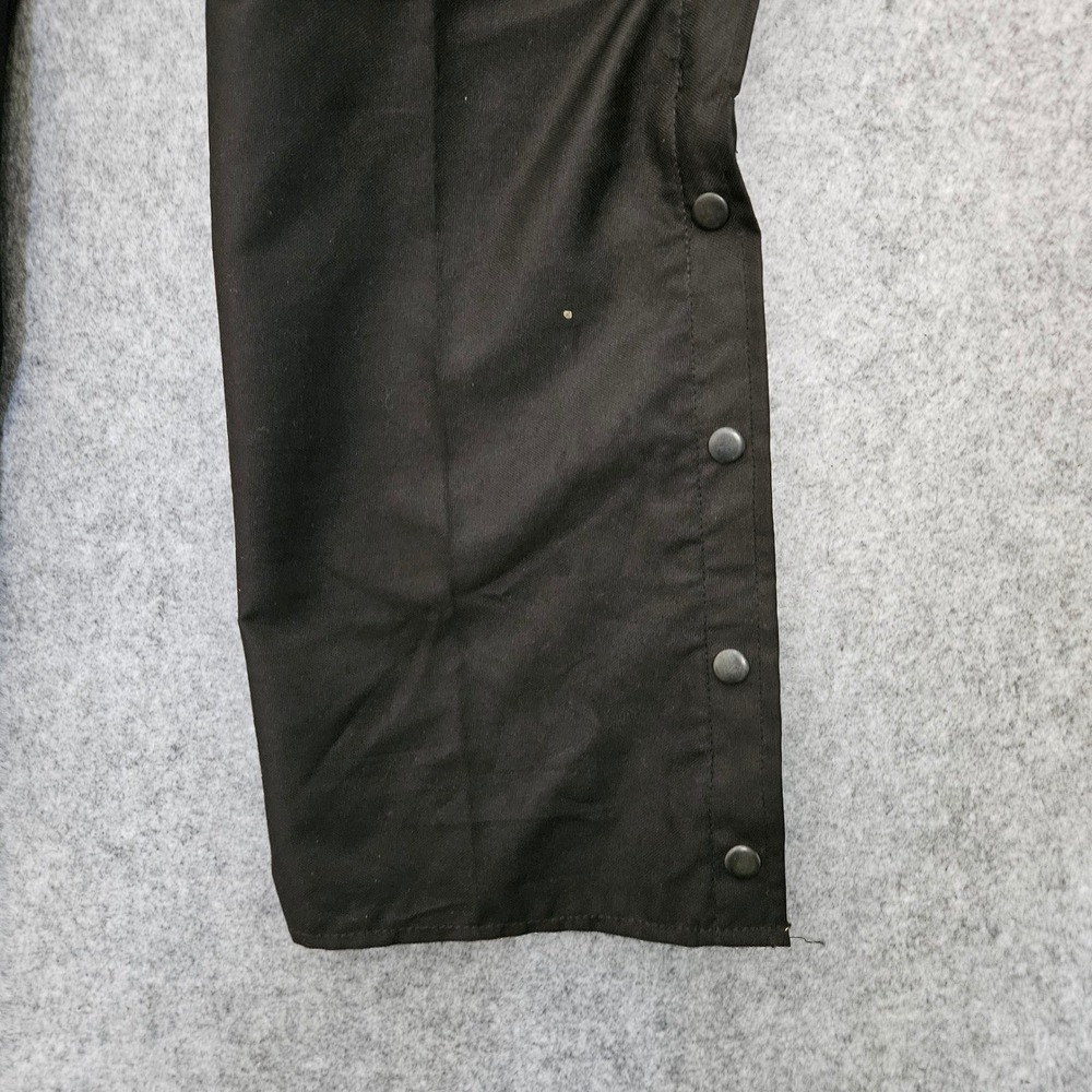 Unik Premium Black Textile and Leather Motorcycle Riding Chaps Mens Medium - Picture 3 of 8